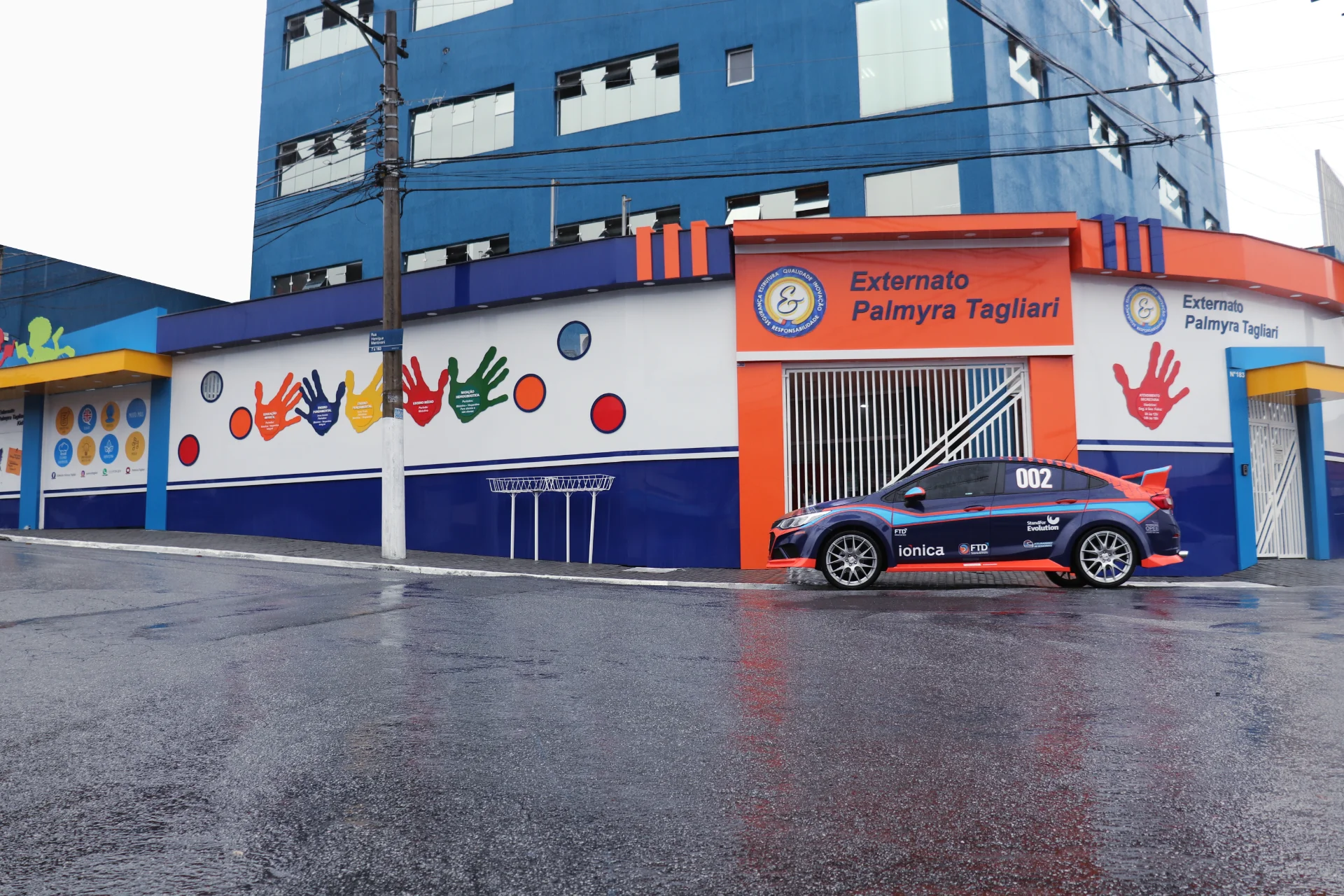 fachada do Externato Palmyra Tagliari